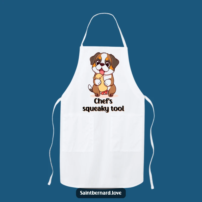 Funny Saint Bernard Toy Apron - Chef Pup, Toy Balance Fun