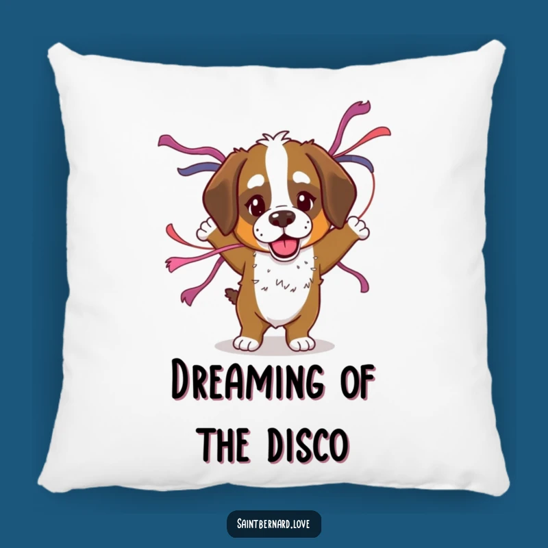 Funny Saint Bernard Dance Pillow: Cuddle Up with Festive Cheer