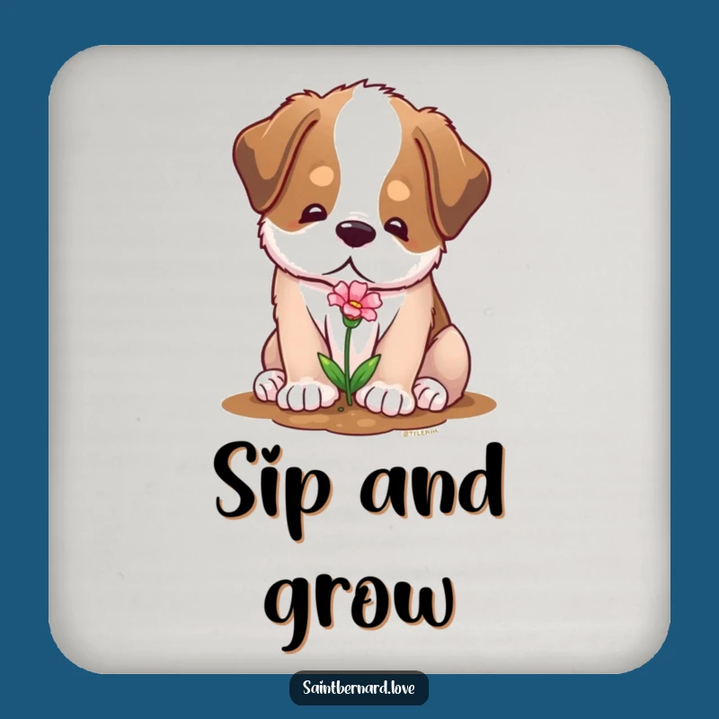 Funny Saint Bernard Drink Coasters - Protect Surfaces with Gentle Charm
