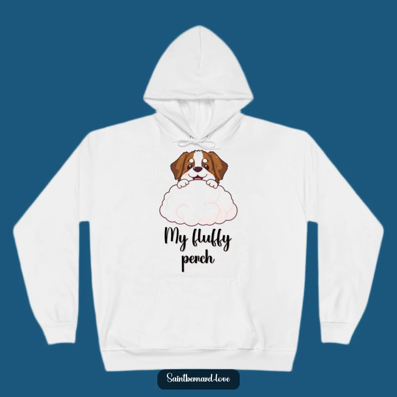 Cozy Funny Saint Bernard Cloud Hoodie - Snuggle Up with Heavenly Pups!