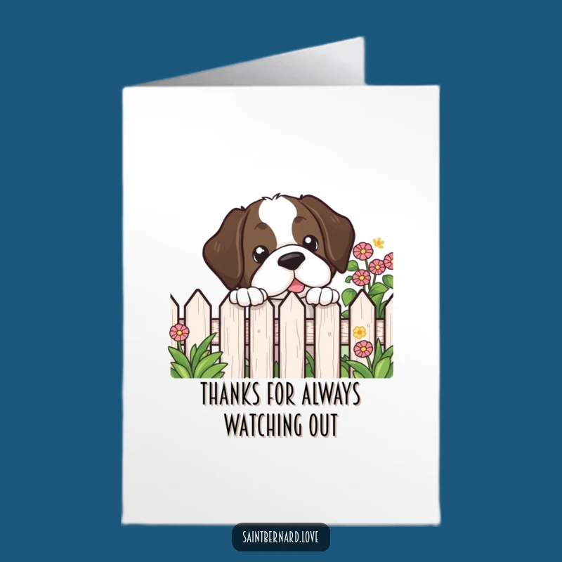 Cute Free Printable Thank You Card: St. Bernard Thanks, Funny Downloadable Gift