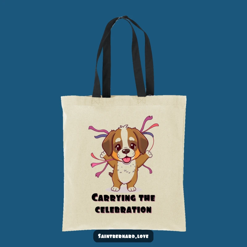 Funny Saint Bernard Dance Tote Bag: Carry the Party with You